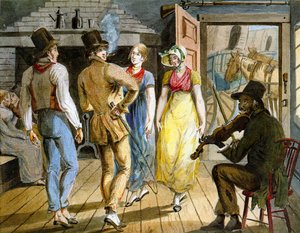Jolgorio en una posada de camino de Pavel Petrovich Svinyin